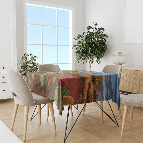 Australia Native Bird Uluru Ayers Rock Tablecloth