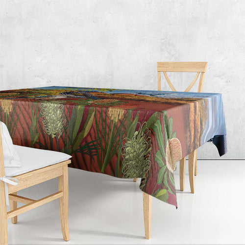 Australia Native Bird Uluru Ayers Rock Tablecloth