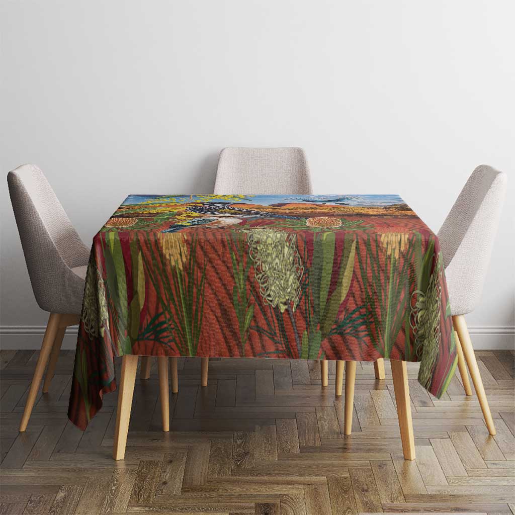 Australia Native Bird Uluru Ayers Rock Tablecloth