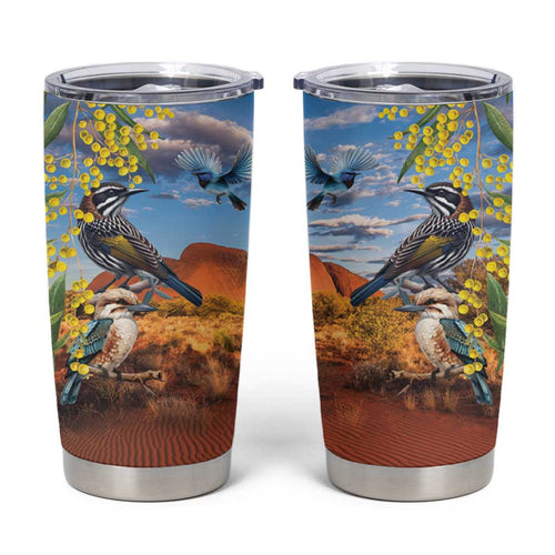 Australia Native Bird Uluru Ayers Rock Tumbler Cup