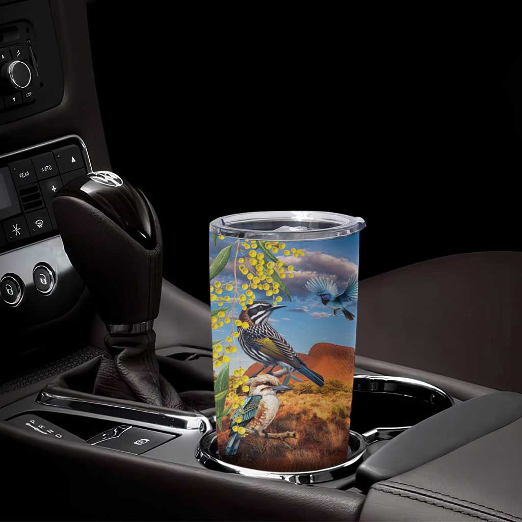 Australia Native Bird Uluru Ayers Rock Tumbler Cup
