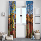Australia Native Bird Uluru Ayers Rock Window Curtain