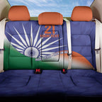 India Cricket Custom Back Car Seat Cover Ashoka Chakra with Flag Style