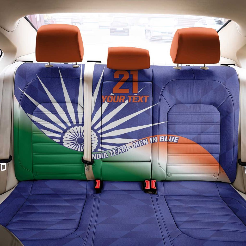 India Cricket Custom Back Car Seat Cover Ashoka Chakra with Flag Style