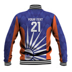 India Cricket Custom Baseball Jacket Ashoka Chakra with Flag Style