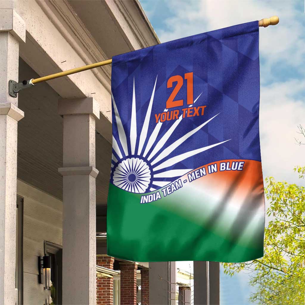 India Cricket Custom Garden Flag Ashoka Chakra with Flag Style