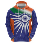 India Cricket Custom Hoodie Ashoka Chakra with Flag Style