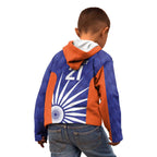 India Cricket Custom Kid Hoodie Ashoka Chakra with Flag Style