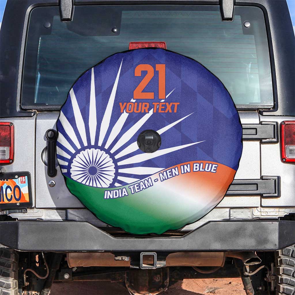 India Cricket Custom Spare Tire Cover Ashoka Chakra with Flag Style