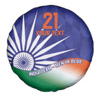 India Cricket Custom Spare Tire Cover Ashoka Chakra with Flag Style