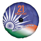 India Cricket Custom Spare Tire Cover Ashoka Chakra with Flag Style