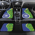 India Vs Australian Cricket Custom Car Mats Ashoka Chakra and Aboriginal Together