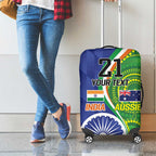 India Vs Australian Cricket Custom Luggage Cover Ashoka Chakra and Aboriginal Together