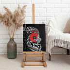 ANZAC Day Aotearoa Silver Fern Maori Personalised Canvas Wall Art