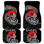 ANZAC Day Aotearoa Silver Fern Maori Personalised Car Mats