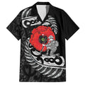 ANZAC Day Aotearoa Silver Fern Maori Personalised Family Matching Long Sleeve Bodycon Dress and Hawaiian Shirt