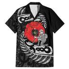 ANZAC Day Aotearoa Silver Fern Maori Personalised Family Matching Mermaid Dress and Hawaiian Shirt