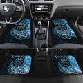 New Zealand Darts Personalised Car Mats Aotearoa Silver Fern Blue Papua Shell Spirit