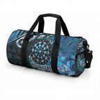 New Zealand Darts Personalised Duffle Bag Aotearoa Silver Fern Blue Papua Shell Spirit