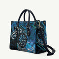 New Zealand Darts Personalised Leather Bag Aotearoa Silver Fern Blue Papua Shell Spirit - Aussie Hoodie