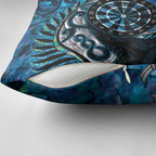 New Zealand Darts Personalised Pillow Cover Aotearoa Silver Fern Blue Papua Shell Spirit - Aussie Hoodie