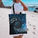 New Zealand Darts Personalised Tote Bag Aotearoa Silver Fern Blue Papua Shell Spirit - Aussie Hoodie
