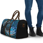 New Zealand Darts Personalised Travel Bag Aotearoa Silver Fern Blue Papua Shell Spirit - Aussie Hoodie