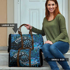 New Zealand Darts Personalised Travel Bag Aotearoa Silver Fern Blue Papua Shell Spirit - Aussie Hoodie