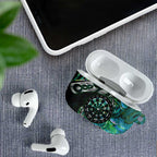 New Zealand Darts Personalised AirPods Case Aotearoa Silver Fern Green Papua Shell Spirit - Aussie Hoodie