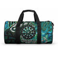 New Zealand Darts Personalised Duffle Bag Aotearoa Silver Fern Green Papua Shell Spirit