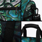 New Zealand Darts Personalised Duffle Bag Aotearoa Silver Fern Green Papua Shell Spirit