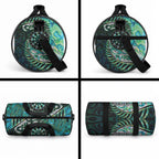 New Zealand Darts Personalised Duffle Bag Aotearoa Silver Fern Green Papua Shell Spirit