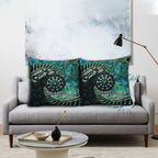 New Zealand Darts Personalised Pillow Cover Aotearoa Silver Fern Green Papua Shell Spirit - Aussie Hoodie
