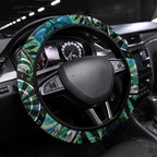 New Zealand Darts Steering Wheel Cover Aotearoa Silver Fern Green Papua Shell Spirit
