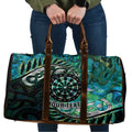 New Zealand Darts Personalised Travel Bag Aotearoa Silver Fern Green Papua Shell Spirit - Aussie Hoodie