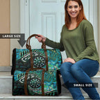 New Zealand Darts Personalised Travel Bag Aotearoa Silver Fern Green Papua Shell Spirit - Aussie Hoodie
