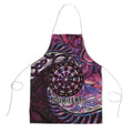 New Zealand Darts Personalised Apron Aotearoa Silver Fern Pink Papua Shell Spirit - Aussie Hoodie