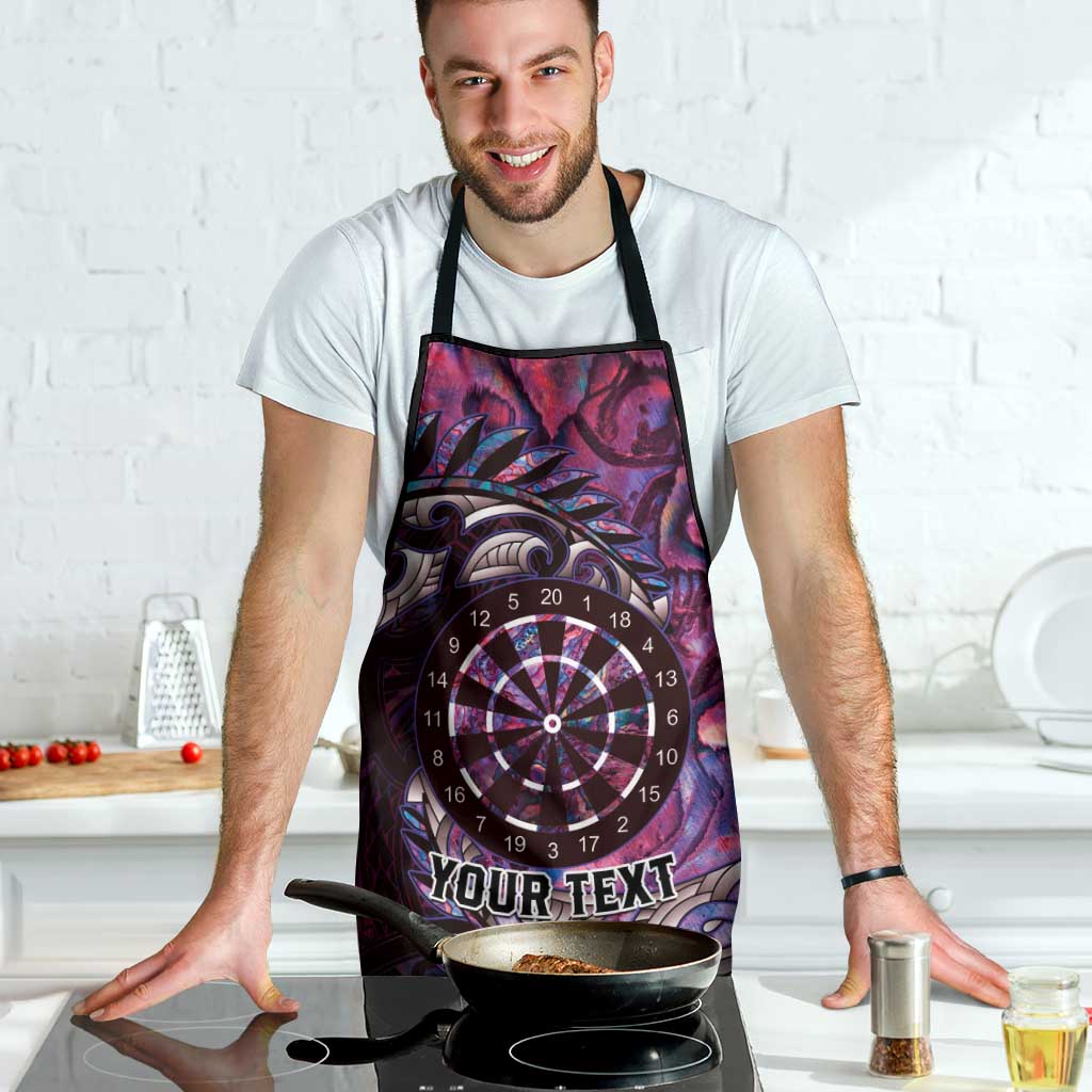 New Zealand Darts Personalised Apron Aotearoa Silver Fern Pink Papua Shell Spirit - Aussie Hoodie