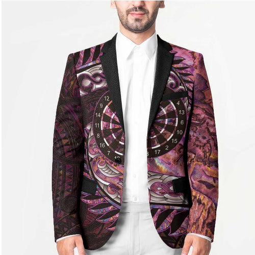 New Zealand Darts Personalised Blazer Aotearoa Silver Fern Pink Papua Shell Spirit - Aussie Hoodie