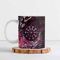 New Zealand Darts Personalised Ceramic Mug Aotearoa Silver Fern Pink Papua Shell Spirit - Aussie Hoodie