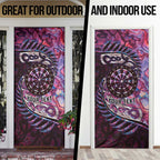 New Zealand Darts Personalised Door Cover Aotearoa Silver Fern Pink Papua Shell Spirit - Aussie Hoodie