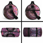 New Zealand Darts Personalised Duffle Bag Aotearoa Silver Fern Pink Papua Shell Spirit