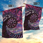 New Zealand Darts Personalised Garden Flag Aotearoa Silver Fern Pink Papua Shell Spirit