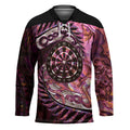New Zealand Darts Personalised Hockey Jersey Aotearoa Silver Fern Pink Papua Shell Spirit - Aussie Hoodie