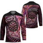 New Zealand Darts Personalised Hockey Jersey Aotearoa Silver Fern Pink Papua Shell Spirit - Aussie Hoodie