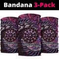 New Zealand Darts Personalised Neck Gaiter Aotearoa Silver Fern Pink Papua Shell Spirit - Aussie Hoodie