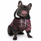 New Zealand Darts Personalised Pet Hoodie Aotearoa Silver Fern Pink Papua Shell Spirit