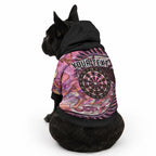 New Zealand Darts Personalised Pet Hoodie Aotearoa Silver Fern Pink Papua Shell Spirit