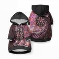 New Zealand Darts Personalised Pet Hoodie Aotearoa Silver Fern Pink Papua Shell Spirit