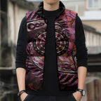 New Zealand Darts Personalised Sleeveless Puffer Jacket Aotearoa Silver Fern Pink Papua Shell Spirit - Aussie Hoodie